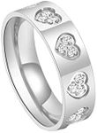 Epinki Promise Ring, 6MM Women Tita