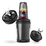 Promixx MiiXR X7 Smoothie Blender - with Performance Nutrition Protein Mixer X-Blade - Highly Efficient 700W - 7 Piece Set - Black