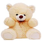 Hug N Feel 2 Feet Cream Giant Teddy Bear Soft, Plush, and Cuddly Stuffed Animal for Kids, Birthdays, Anniversaries, Valentine's Day, and Special Occasions Large Huggable