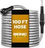 Bionic Steel Metal Garden Hose 100ft, Rust Proof 304 Stainless Steel Water Hose with Aluminum Fittings, Flexible & Heavy Duty Hose, Lightweight, Kink Free & Easy Coil Outdoor Hose - 2026 Model