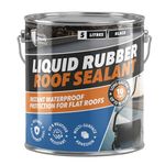 Liquid Rubber Roof Sealant 5L Black | Flexible Waterproof Sealant Outdoor Roof Coating for Flat Roof Repair, Asphalt, GRP, Fibreglass & Concrete | One Coat Leak Protection, UV & Weather Resistant