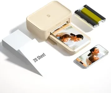 HPRT CP4100 Photo Printer - Plus 4x6 Instant Photo Printer, 20 Sheets & Cartridge Bundle - Wireless, Wi-Fi, Premium Dye Sublimation - 300 DPI Display Resolution - Editing App for Fun, Creative Photos