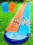 Sloosh 32.5FT Double Water Slides, 