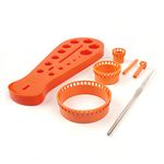 Premium Jewelry Making Kit - 7pc Wire Mesh Jewelry Making Set - Ergonomic Wire Crochet Looms and Draw Plate - Full Set Invisible Spool Knitting Looms - Best Beginners Wire Crochet Beading Kit - Unique Gift for Crochet Lovers - Includes Downloadable Video by YoolaDesign