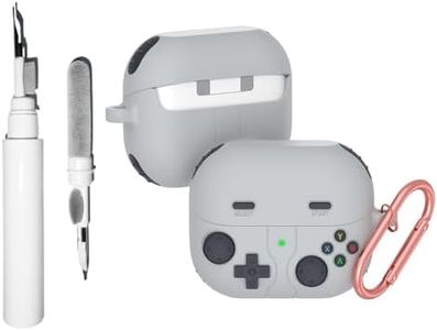 Casevita Graziosa custodia compatibile con Samsung Galaxy Buds3 Pro/Galaxy Buds 3 (2024) con portachiavi, divertente gioco divertente, cover protettiva in morbido silicone antiurto con kit di pulizia