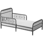 Little Seeds Monarch Hill Ivy Metal Toddler Bed, Graphite Gray