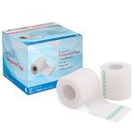 HEALQU Surgical Transparent Tape for Wound Care, Tubing, First Aid Supplies - 3" x 10yd Box of 4 Breathable, See Through, Microporous Waterproof Tape with Gentle Adhesion and Easy Monitoring