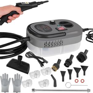 Foandbevi 7 in 1 Handheld Steam Cleaner for Home, 2500W High Pressurized Steamer for Cleaning, 6-Level Multipurpose Steam Cleaner for Car Floor Upholstery Kitchen Bath (Grey)