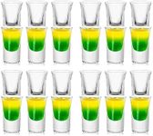 1.1Oz Shot Glass Set Heavy Base, Whiskey Shot Glasses 24-Pack Clear Shot Glasses Mini Wine Glasses,Shot Cups Set for Vodka,Whiskey,Liqueurs,Tequila,Soju,Espressos