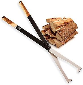 KABIN Fire Tong Log Grabber – Extra Long Firewood Claw Tongs for Fireplace, Outdoor Campfire, Firepit & More 38"