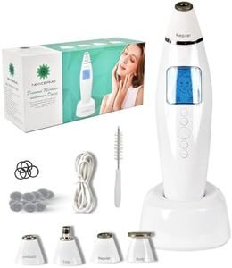 NEWDERMO Microdermabrasion Machine & Blackhead Remover Vacuum With Screen, Exfoliate Skin with 4 Diamond Tips & 3 Suction & 2 Modes for Dead Skin, Whitehead, Dark Spot for Beauty & Personal Skin Care