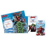 Marvel Avengers Party Invitation Combo - 20 Piece Includes 10 Invitations with Matching envelopes and 10 Thank You Cards.