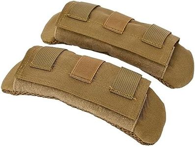 tactifans 2 Pack Shoulder Strap Pad Vest Shoulder Strap Pads Backpack Strap Pads Fit 2'' Sling Bags Shoulder Straps, Khaki