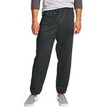 Hanes Men's EcoSmart Best Sweatpants, Athletic Lounge Pants with Cinched Cuffs, 1 Or 2 Pack, Charcoal Heather-1 Pack, X-Large