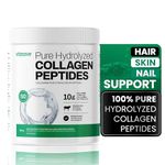 Pure Collagen Peptides Powder by Vitasave [500 gr] - Enhanced Collagen Powder Supplement - 10g Collagen Supplement per Serving - Grass Fed Collagen Protein Powder Unflavoured