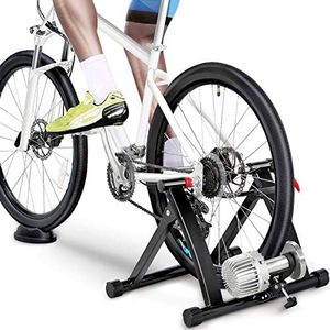 Yaheetech Rodillo Bicicleta Montaña Rodillo Bicicleta Carretera en Casa o Interior para Ruedas de 26 – 28 Pulgadas y 700C con 5 Niveles de Resistencia Ajustables