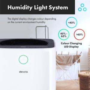 Devola 20L Dehumidifier with HEPA Filter – Powerful Moisture Removal