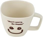 Southern Homewares "Don't Worry, Be Happy Ceramic Tea Coffee Cup Face 02