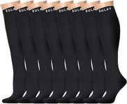 Compression Socks for Women&Men 15-20 mmHg(8 Pairs)-Best for Travel,Medical,Nursing