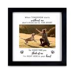 KCRasan Memorial Picture Frame for Pet Loss Gift - Remembrance Frame for Dog or Cat with Sympathy Tribute Keepsake(9x9 frame)