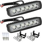 Partsam 6" LED Light Bar White 36W 