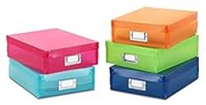 Whitmor Plastic Document Boxes, Set