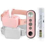 Citronella Dog Training Collar with Remote 3 Modes[Spray & Beep] Spray Citronella Dog Training Collar, Humane Training Dog Collar, Adjustable Anti-Bark Device Collar for Puppies Dogs