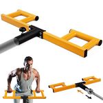 Yes4All Viking Press, Landmine Handle Attachment for 2-Inch Olympic Barbell (Orange) – 3 Hand Grip Positions - Support Home Gym for Deadlift, Squat Workout, Increased Versatility