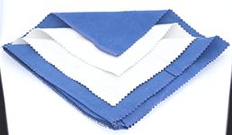 Moon Jewellery Cleaning 4 Layer Cloth Selvyt with Solution for Better Cleaning (23 x 23 Cm (Blue))