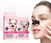 Blackhead Pore Strips, Blackhead Remover Deep Cleansing Charcoal Strips for Women Face Nose, Face Nose Pores Strips for Oil Blackheads & Whiteheads Remover Pore Unclogging Pore Cleaner Minimizer,6Pcs