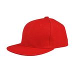 FREEBIRD99 Flat Bill Brim Hip Hop Cap Ajustable Snapback Hat (Red)