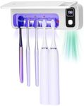 UV Toothbrush San itizer Holders,Wall Toothbrush San itizer Holder with Light, 5 Slots Toothbrush Holder Rechargeable Toothbrush Cleaner Case Cover Toothbrush Holder with Air Dry for Family Bathroom