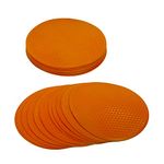 GISCO Spot Markers 9 Inch Non Slip Rubber Agility Markers Flat Field Cones Floor Dots for Soccer Basketball Sports Speed Agility Training and Drills | Pack of 10 (Orange)