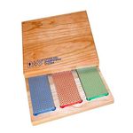 DMT W6EFC Three 6-Inch Diamond Whetstone Models in Hard Wood Box - Multi-Colour