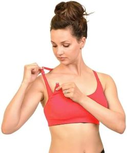 Bamboobies Maternity Nursing Bra for Breastfeeding - Underwire-Free Essential for Nursing or Pumping - Hibiscus, X-Large