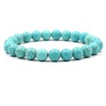 ANAZOZ Women's Men Bracelets Stretchy 19CM,Bracelets Agate 10MM Beads Bracelets Men Green