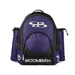 Boombah Tyro Baseball / Softball Bat Backpack - 20" x 15" x 10" - Black/Purple - Holds 2 Bats up to Barrel Size of 2-5/8"