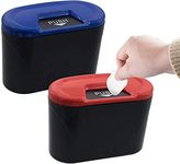 Gvnd Car Trash Can with Lid, Automotive Garbage Can Trash Bin Small Mini Car Trash