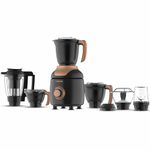 Butterfly ZieraBlack 1000 Watt Mixer Grinder | 6 Jars | Coarse Grinding Jar | Uniform Grinding - Tornado Blade & Lid | Smudge Free & Long Lasting Annealed SS Jars | Torx23 Motor| 5 Years Warranty