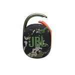 JBL Clip 4 - Portable Mini Bluetooth Speaker, Big Audio and Punchy bass, Integrated Carabiner, IP67 Waterproof and dustproof, 10 Hours of Playtime, Speaker for Home, Outdoor and Travel - (Squad)