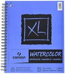 Canson XL Series Watercolor Textured Paper Pad for Paint, Pencil, Ink, Charcoal, Pastel, and Acrylic, Fold Over, 140 Pound, 12 x 18 Inch, 30 Sheets