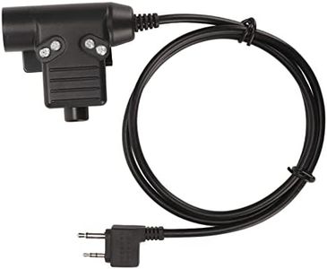 U94 PTT Adapter, 2 Pin PU Cable Radio Headset Adapter Plug and Play Push to Talk Adapter for Alan for Midland Radio