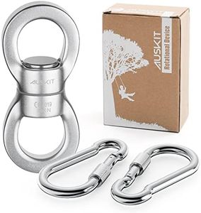 AusKit, Silver Swing Swivel, 35 KN Safest Rotational Device Hanging Accessory