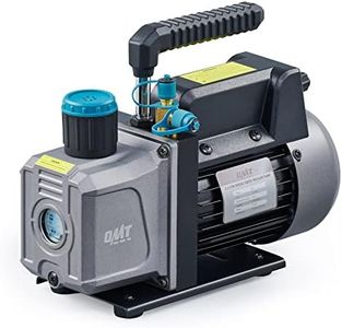 Orion Motor Tech 3.5cfm Vacuum Pump, 1 Stage HVAC Vacuum Pump for R12 R22 R134a R410a R502, Small 1/4hp 38 Micron Vacuum Pump for Air Conditioner Servicing Resin Degassing and More