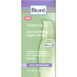 Biore Restore Skin Boosting Night Serum, Daily Recharging 1.4 oz