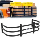 GINDAOLULU Truck Bed Extender, Aluminum Tailgate Extender 55"-62" Fit for Ford F150 Heavy Duty, Ram1500/3500, Silverado 1500 2500 HD, Sierra, Tundra, Titan Pickup Truck Adjustable Tailgate Extension