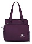 FANCEIY Women's Tote Bag Polyester Shoulder Purse Medium Casual Handbag Girls Bag for Travel, Party & Daily Use 15 Liter (Purple)