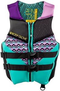 Body Glove Women’s Phantom U.S Coast Guard Approved Life Jacket PFD - Aqua/Purple - Medium