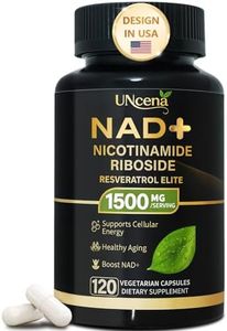 UNcena NAD Supplement 1500mg - Liposomal NAD+ Nicotinamide Riboside with Resveratrol, NAD Plus Boosting - Support Cellular Health, Stamina & Healthy Aging for Women & Men- 120 Capsules