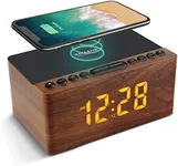 ANJANK Wooden Digital Alarm Clock F